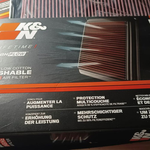 K&N Original Lifetime High-Flow Engine Air Filter new