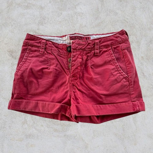 Superdry women's shorts XS used, deep coral color