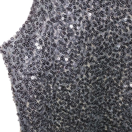 Sequin blouse new, size medium, black