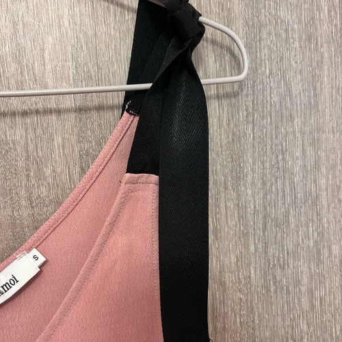 Toi&Moi Pink Women's Top with Shoulder Ties like new, Size S