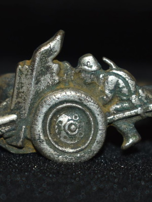 German silver-plated Panzer Abwehr Kanone 38 used, WW2