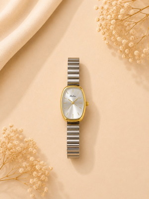 Bellees women's two-tone watch new, vintage retro design