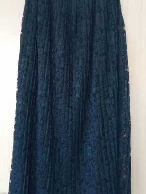 Maxi lace skirt new, black, size M/L