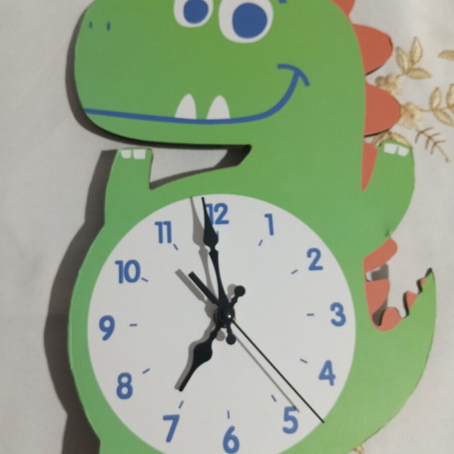 Wall clock dinosaur, non-working mechanism