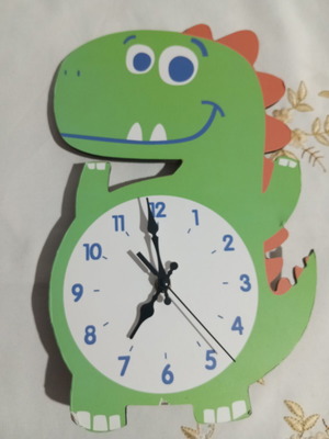 Wall clock dinosaur, non-working mechanism