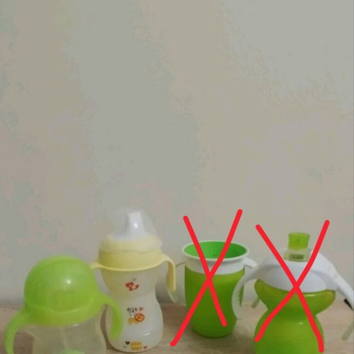 Munchkin and Mam baby training cups set