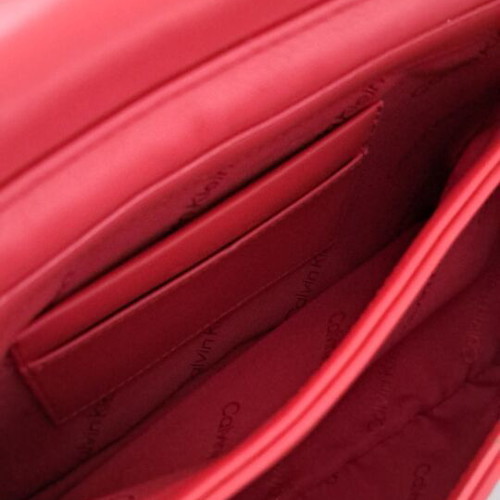 Calvin Klein Re-Lock Quilt Shoulder Bag red, like new