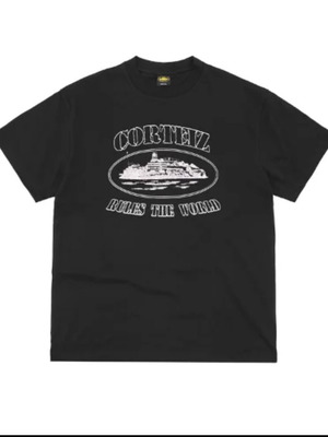 Corteiz T-shirt Like New, μέγεθος L, μαύρο και λευκό