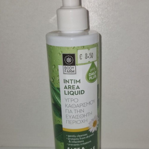 Intimate area cleansing liquid new