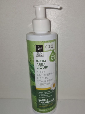 Intimate area cleansing liquid new