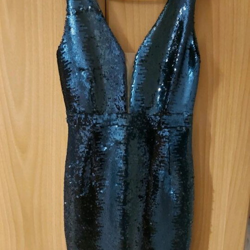 Mind Matter blue mini sequin dress like new