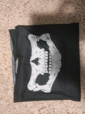Balaclava Skull Face like new, black and white