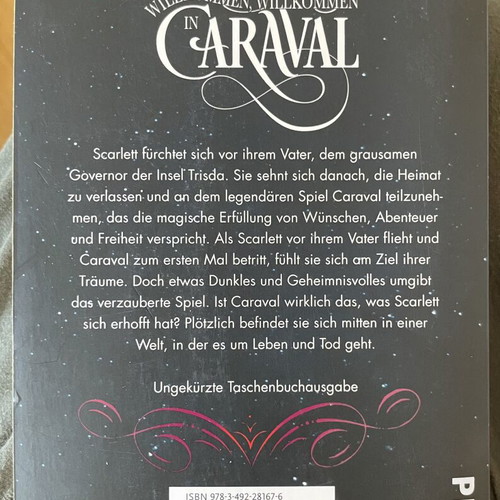 Caraval German edition book by Stephanie Garber like new