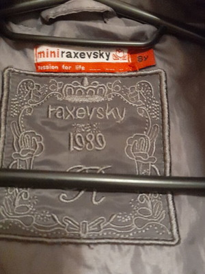 Μπουφάν καπιτονέ Mini Raxevsky με αποσπώμενη κουκούλα, γκρι, για 8 ετών σαν καινούργιο