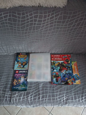 Lego Ninjago books and album with 100+ cards new condition