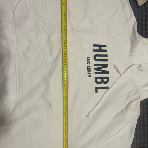 Hoodie white sweatshirt Humbl Amsterdam cotton size XXL like new