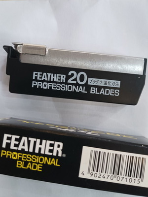 Ξυραφάκια ανταλλακτικά Feather πακέτο 20 τεμ. καινούργιο