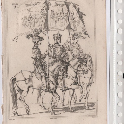 Engravings pack of 12 from 1810 book, Germanic theme, like new