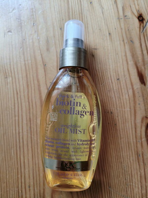 OGX Spray Oil with Collagen and Vitamin B7 for Hair 100ml used
