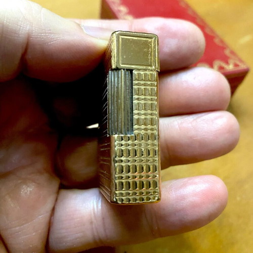 Dupont N7 gold lighter used, vintage