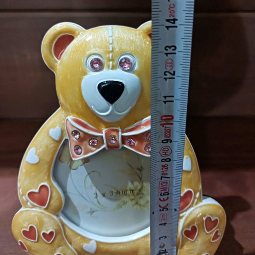 Catherine's Collection bear photo frame new with enamel and crystals