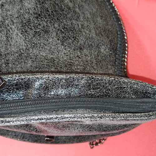 Women's sagré bag used, anthracite with chain detail