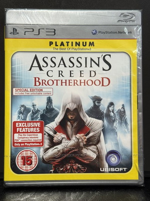 Assassins Creed Brotherhood PS3 game new, sealed with minor damage