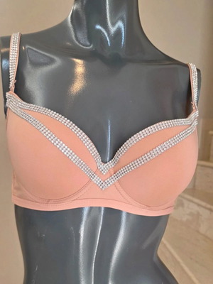 Angel Touch push-up bra nude with strass, like new