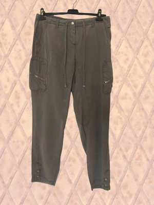 Trussardi pants used, summer, grey-khaki, size 42