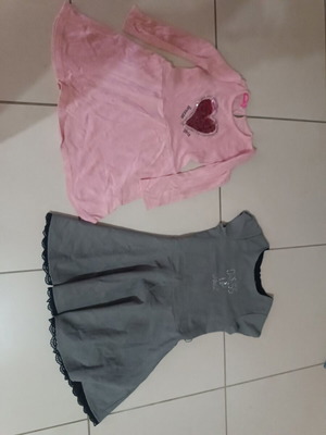 Girls' dresses for ages 7-9 like new, set of 2 pieces