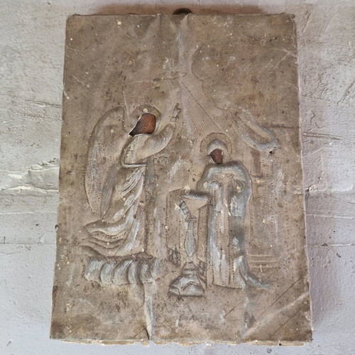 Relief image of the Annunciation used