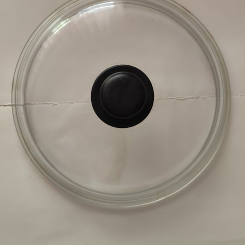 Pyrex glass lid Ø28cm used, oven safe without handle