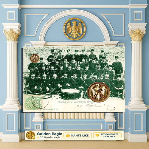 The Philharmonic of the Cretan Gendarmerie postcard used