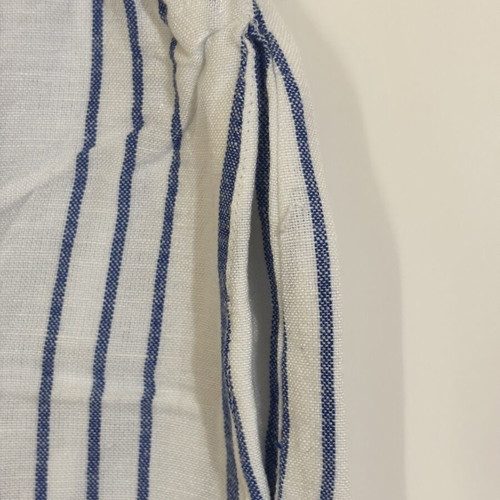 Wide White Pants with Blue Stripes like new, size XS