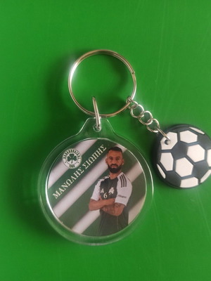 PAO Manolis Siopis round keychain new