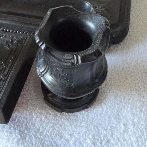 Antique deskset ebonite in beautiful shape