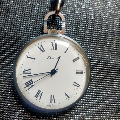 Raketa USSR pocket watch used, mechanical and working