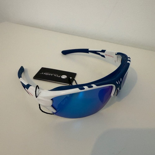 PolarSky Polarized Sports Sunglasses New White Blue