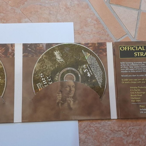 Baldur's Gate PC cd-rom game used, retro role playing