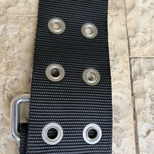 Parade belt with safety carabiner new, fire brigade use