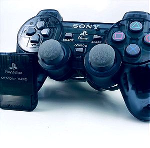 PS1 PSOne PlayStation 1 Χειριστήριο + Κάρτα Μνήμης  Επισκευάστηκε/ Refurbished Slate Grey