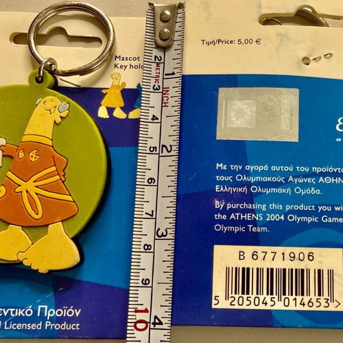 Athina Mascot Key Holder Athens 2004 new, shooting sport