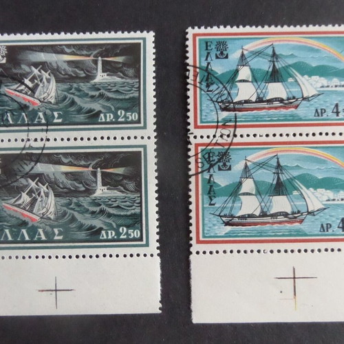 Leuchtturm A4 stamp album used with 1500 Greek stamps