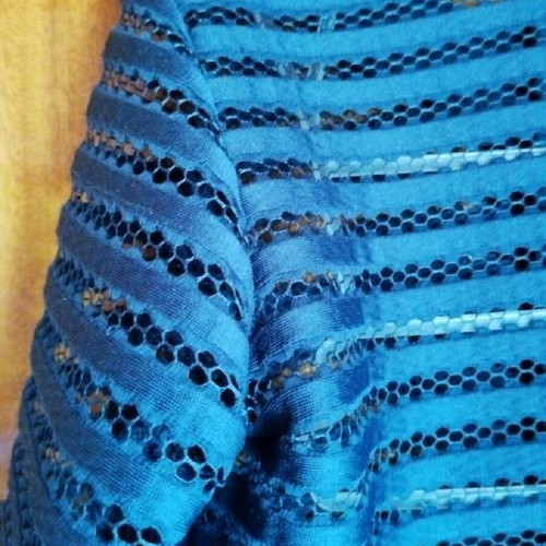 Miss Azur Blue Mid-Length Cardigan New For 12 Years Old