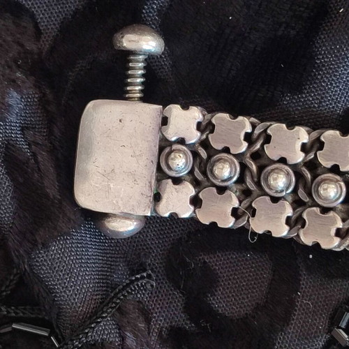 Vintage 925 Silver Bracelet with Screw Clasp, 41g, 18.5cm