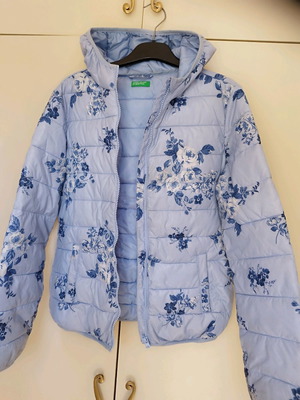 Μπουφάν Benetton μεταχειρισμένο, μπλε, μέγεθος 146 cm για 11 ετών