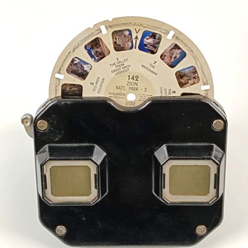Sawyer's View Master βακελίτη με 8 μεταχειρισμένα reels της δεκαετίας του '50