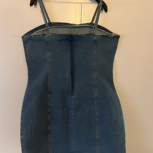 Shein denim mini dress plus size 2XL, new, blue