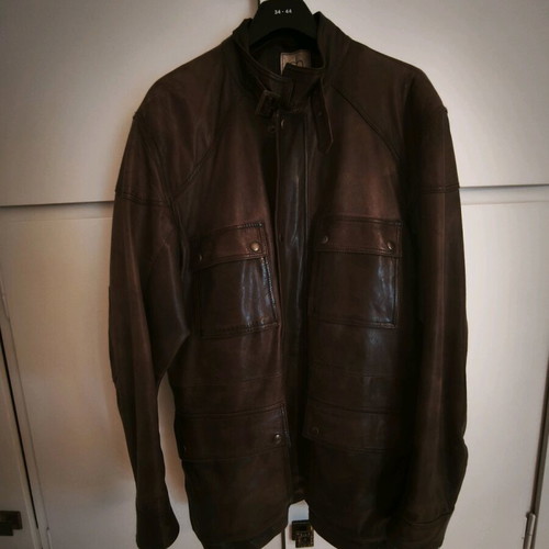 Authentic Corty Bennett leather jacket like new, brown, size large