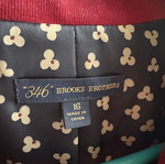 Brooks Brothers 346 Βελούδινο Σακάκι Μπορντό Μέγεθος 16 Σαν Καινούργιο